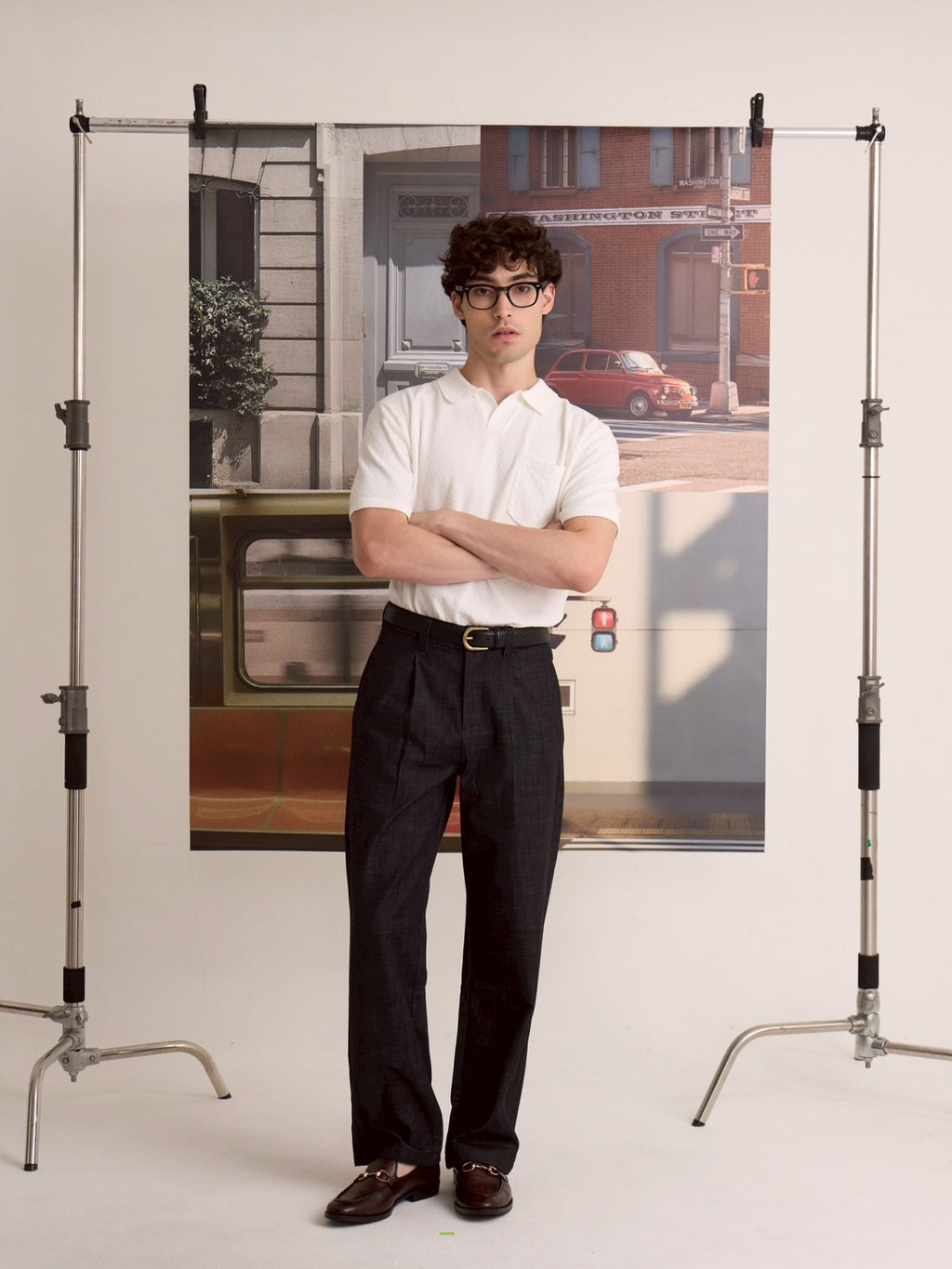 COASTAL KNIT POLO - WHITE