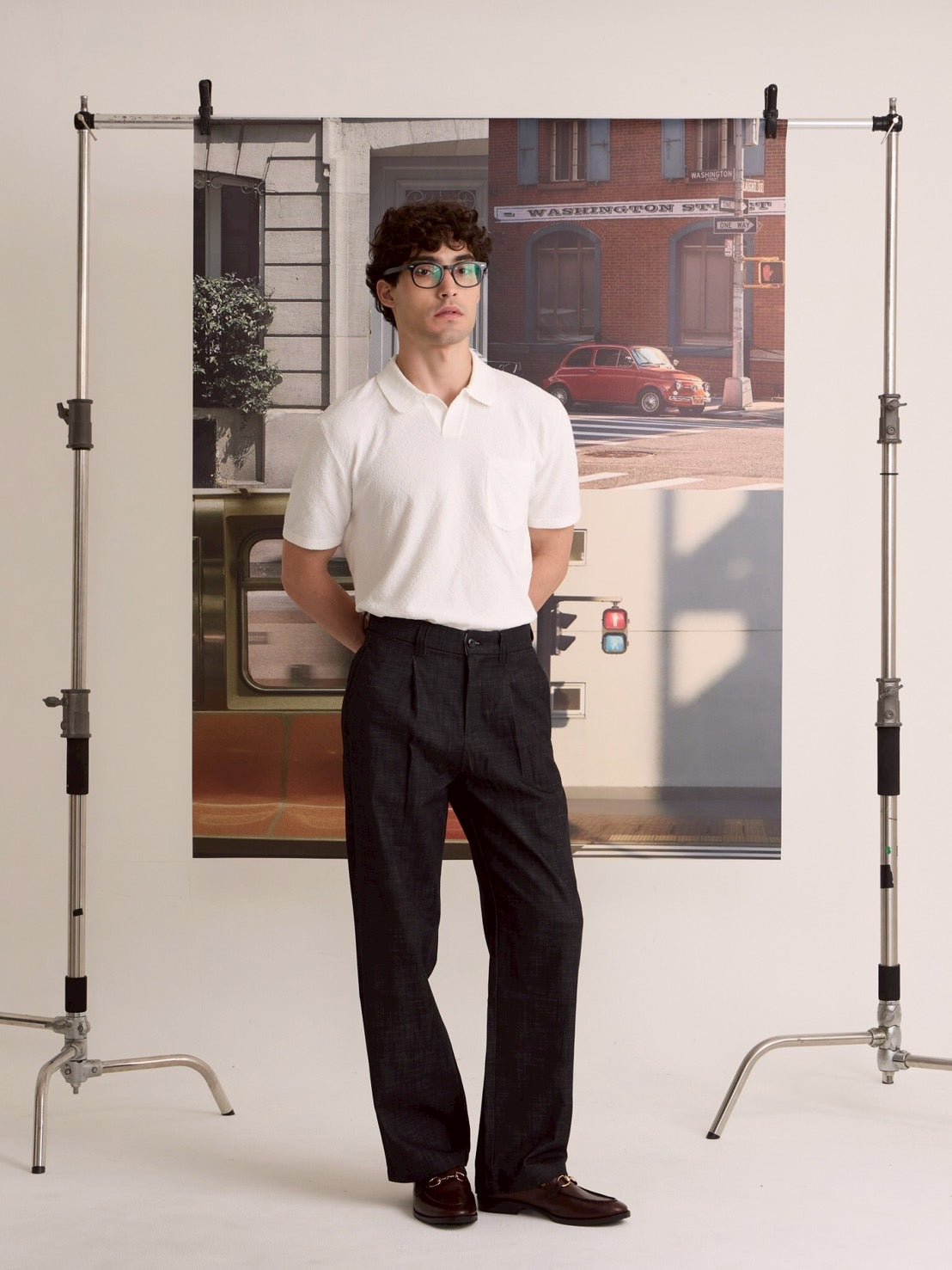 COASTAL KNIT POLO - WHITE