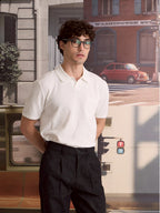 COASTAL KNIT POLO - WHITE