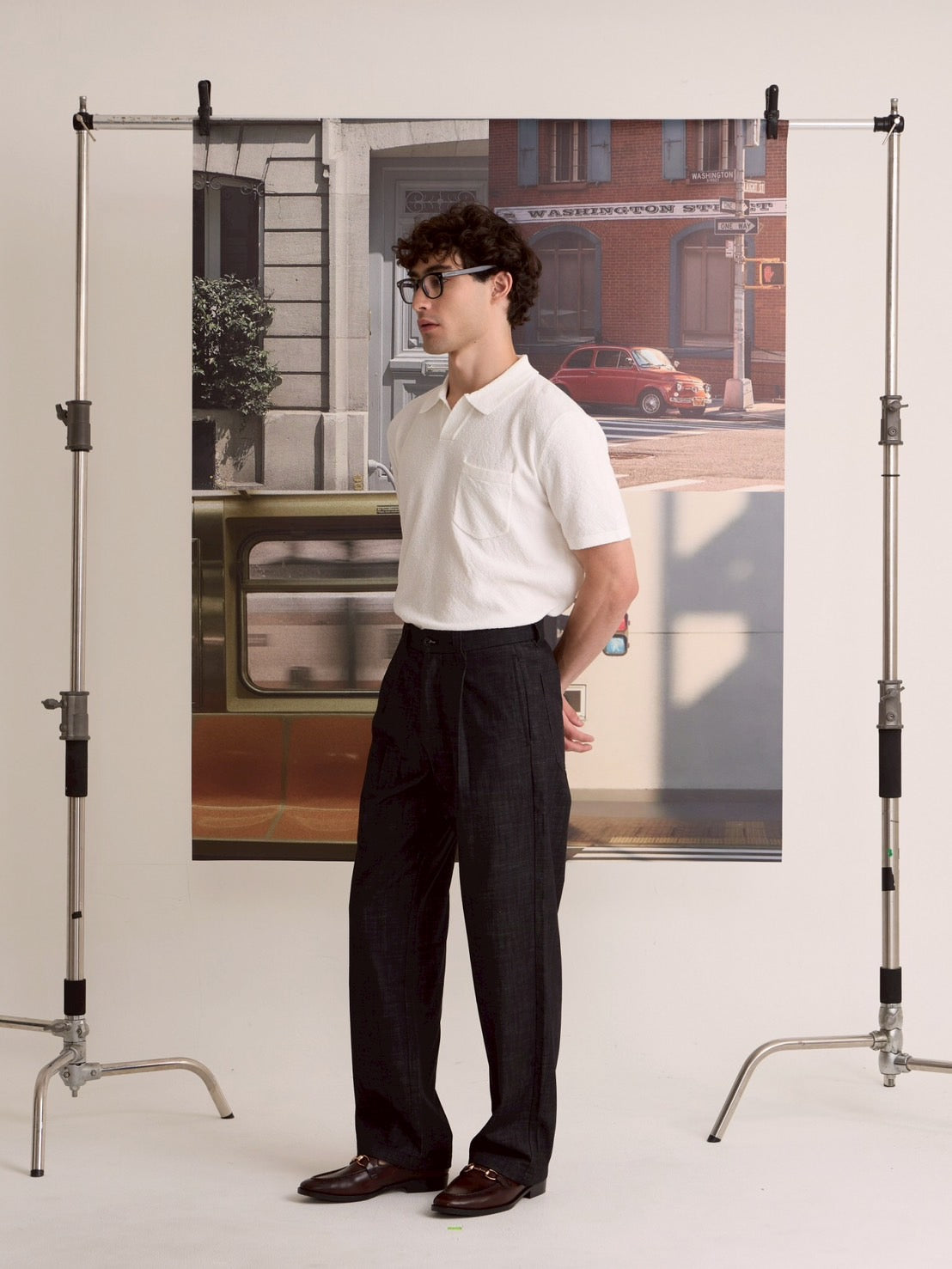 COASTAL KNIT POLO - WHITE