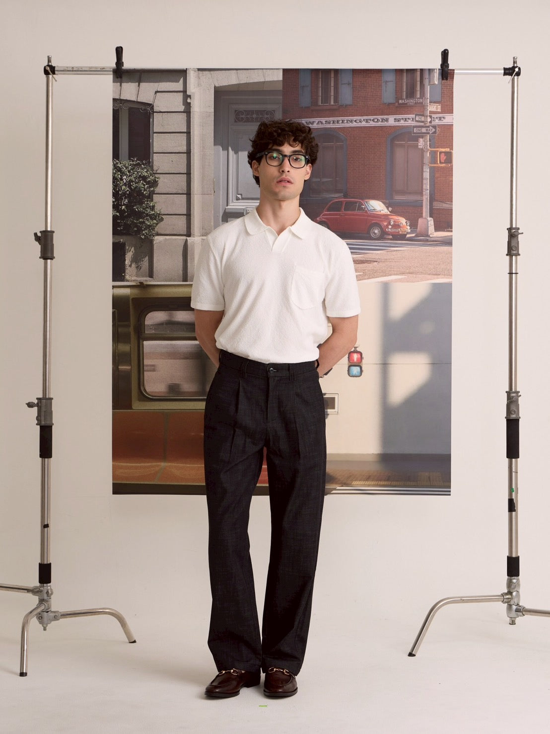 COASTAL KNIT POLO - WHITE