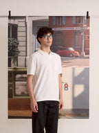 COASTAL KNIT POLO - WHITE