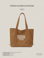 EVERYDAY VACATION CLUB TOTE BAG - KHAKI