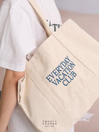 EVERYDAY VACATION CLUB TOTE BAG - WHITE