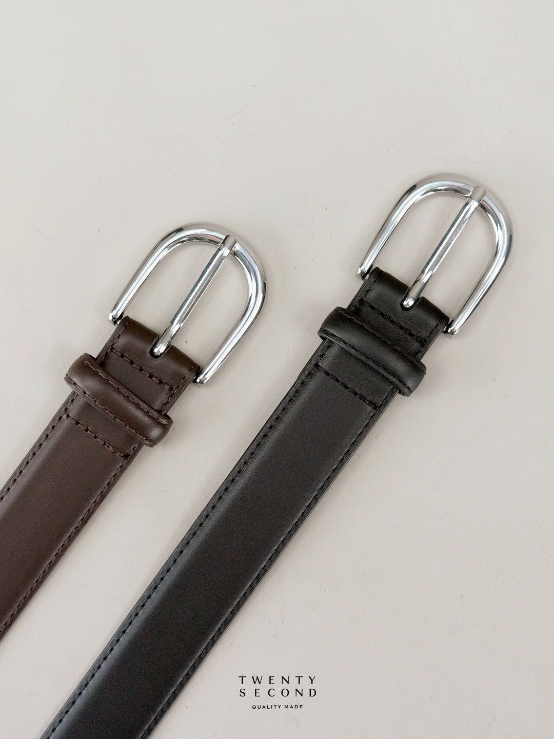 CLASSIC LEATHER BELT - BLACK
