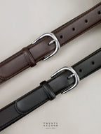 CLASSIC LEATHER BELT - BLACK