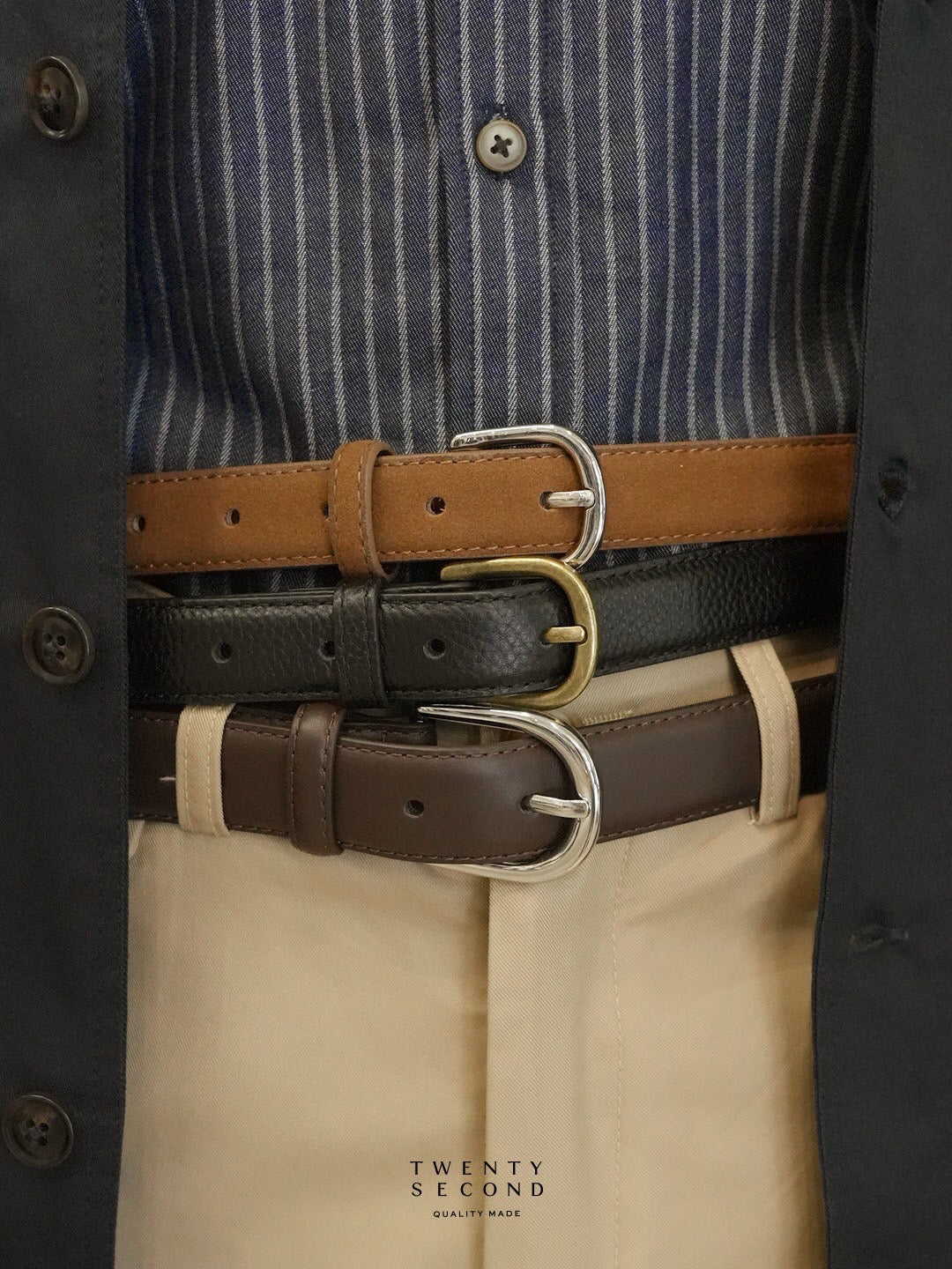 CLASSIC LEATHER BELT - BLACK