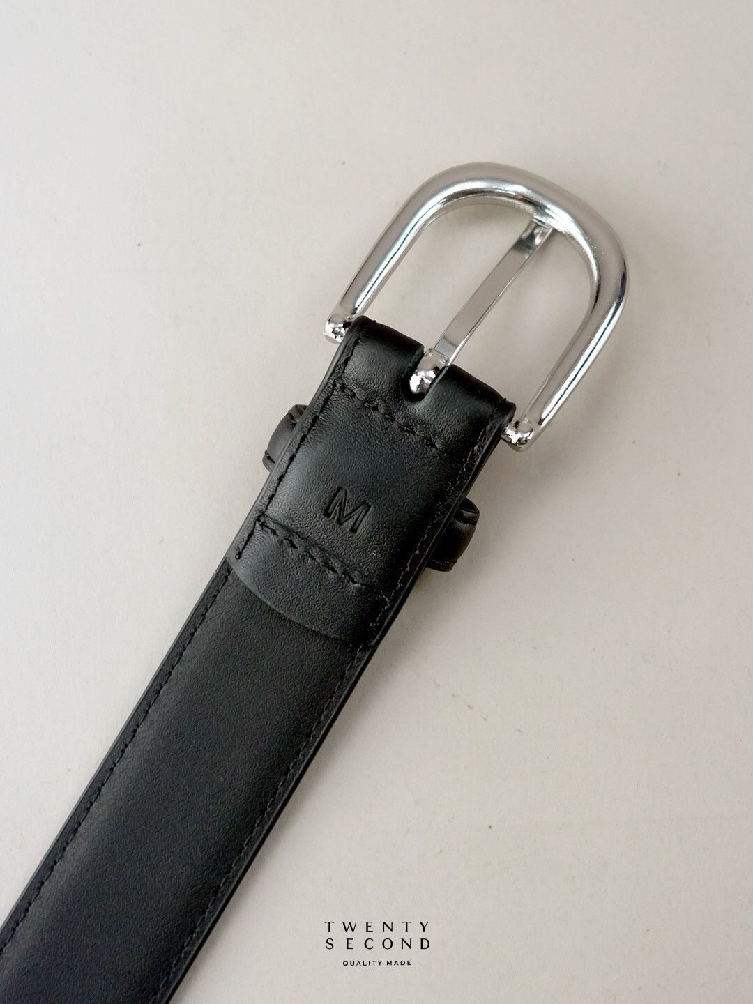 CLASSIC LEATHER BELT - BLACK