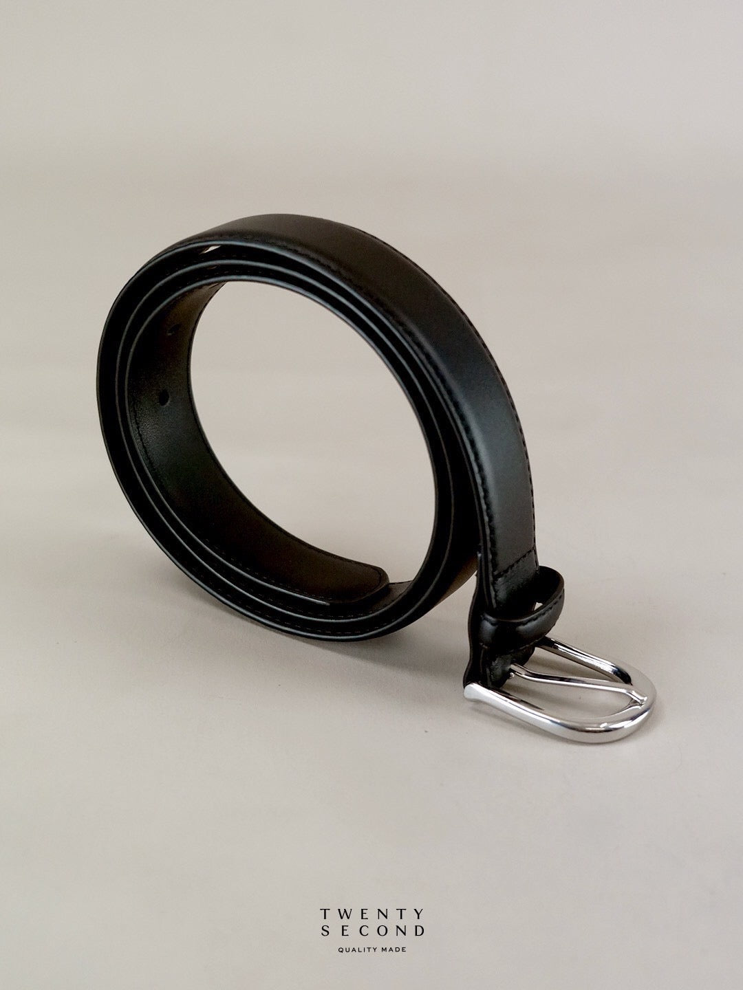 CLASSIC LEATHER BELT - BLACK
