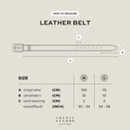 SLIM LEATHER BELT - BLACK