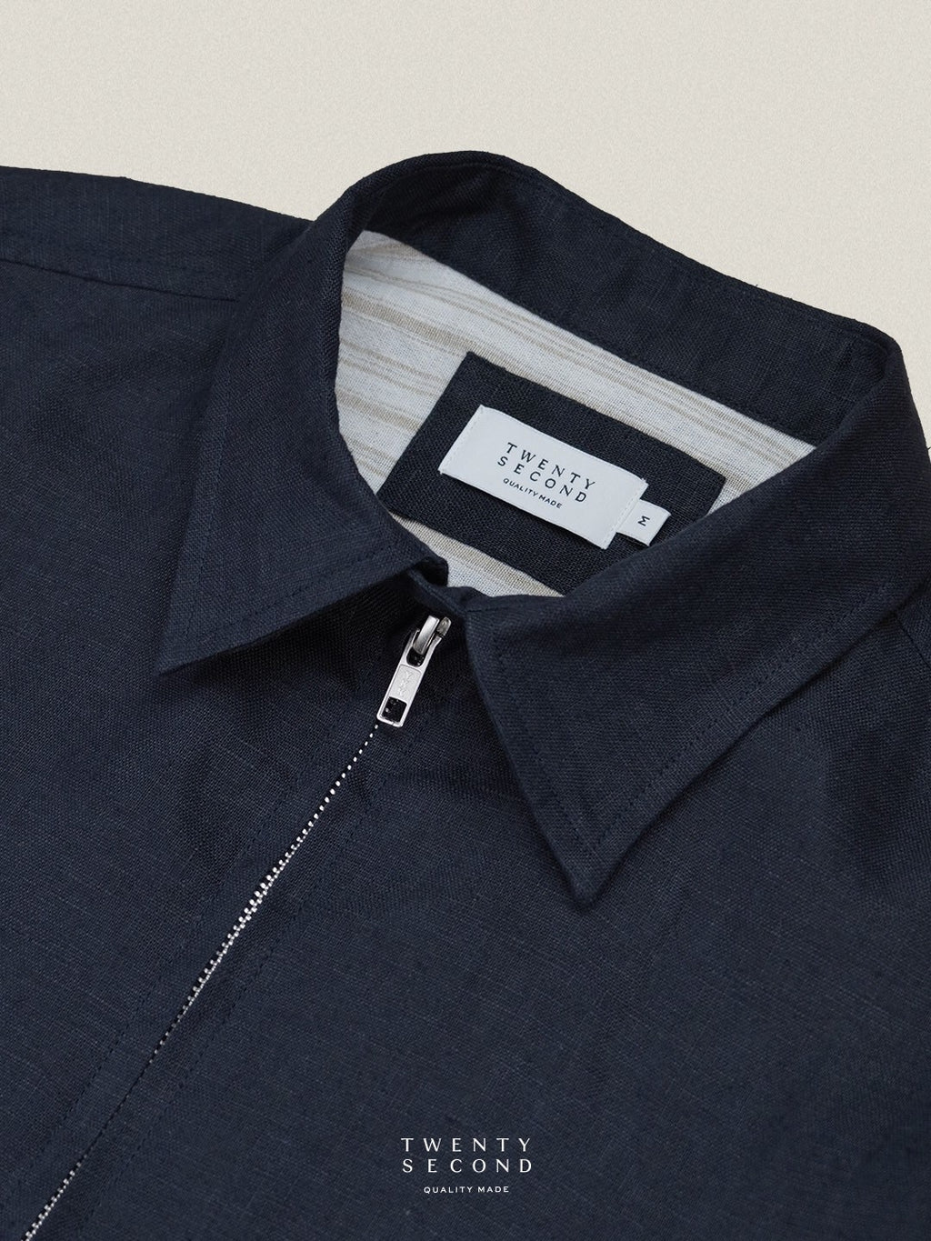 LINEN SPRING JACKET - MIDNIGH NAVY