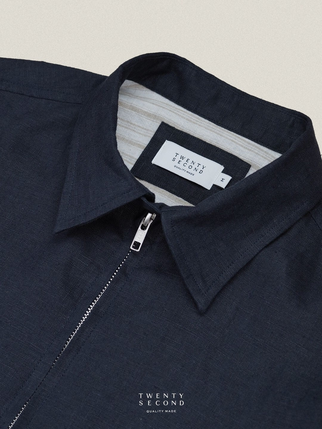 LINEN SPRING JACKET - MIDNIGH NAVY