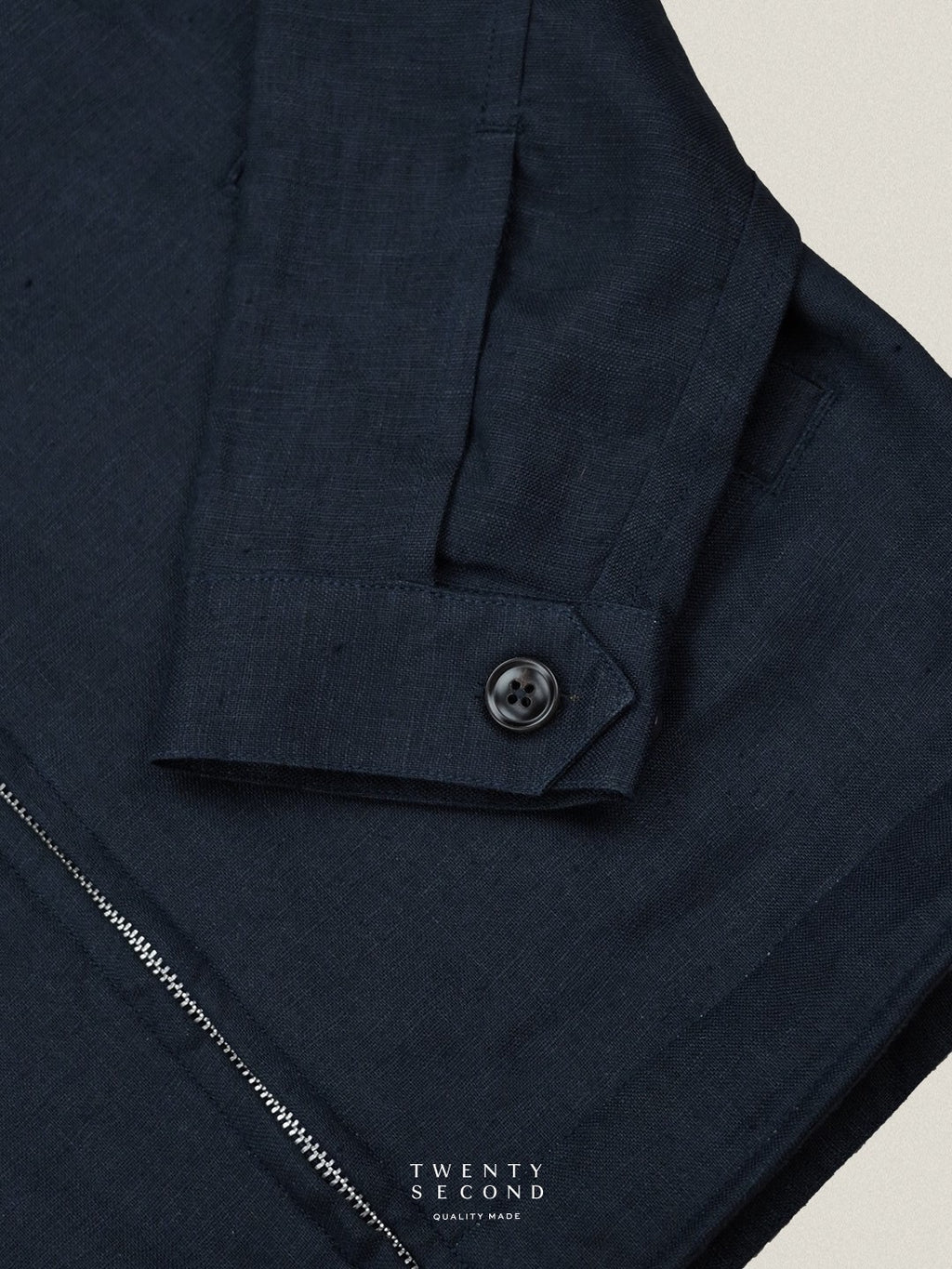 LINEN SPRING JACKET - MIDNIGH NAVY