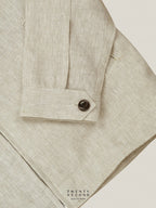 LINEN SPRING JACKET - SANDSTONE BEIGE