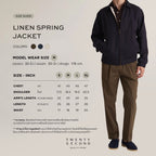 LINEN SPRING JACKET - MIDNIGH NAVY