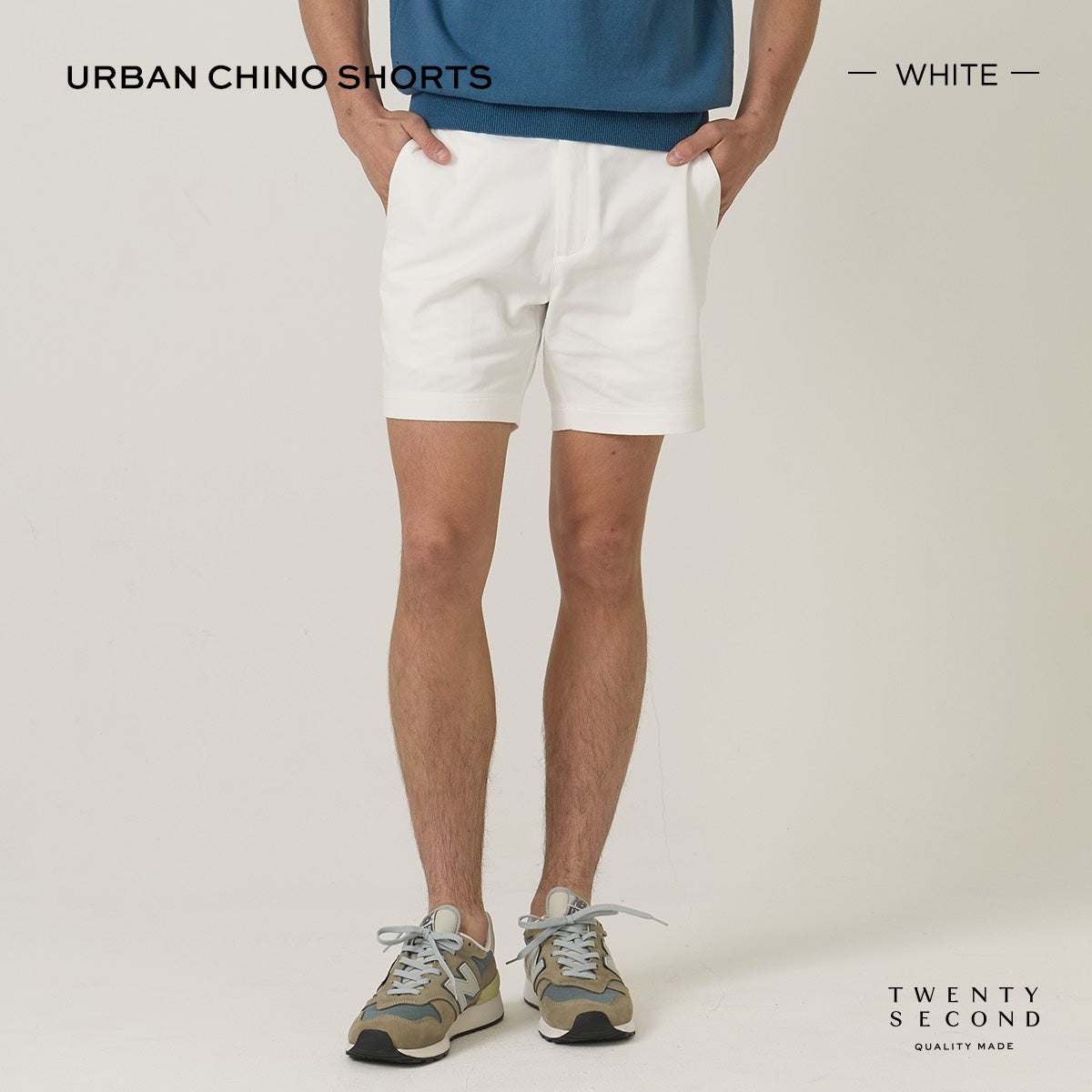 URBAN CHINO SHORTS - WHITE