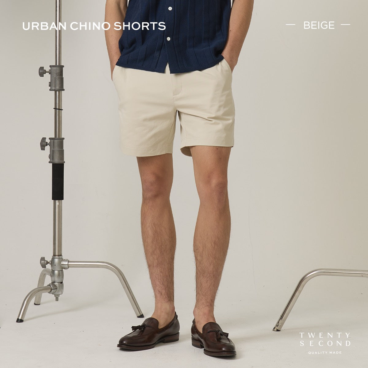 URBAN CHINO SHORTS - BEIGE