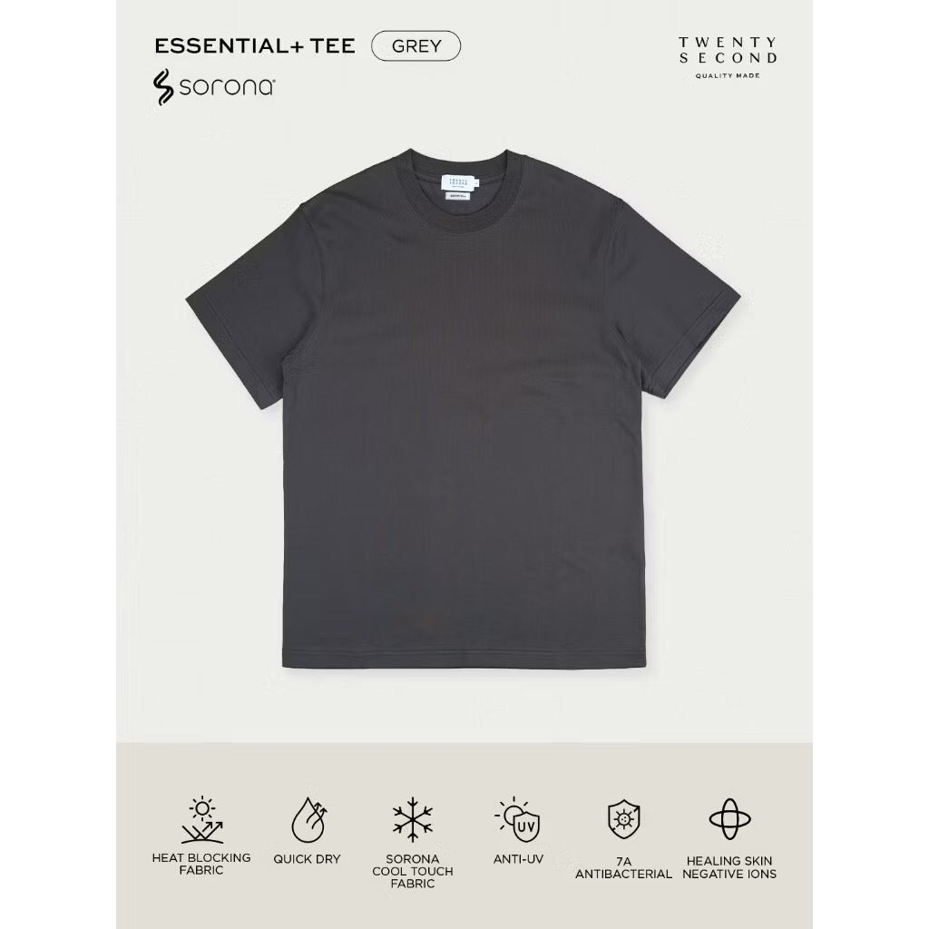 ESSENTIAL  TEE - GREY