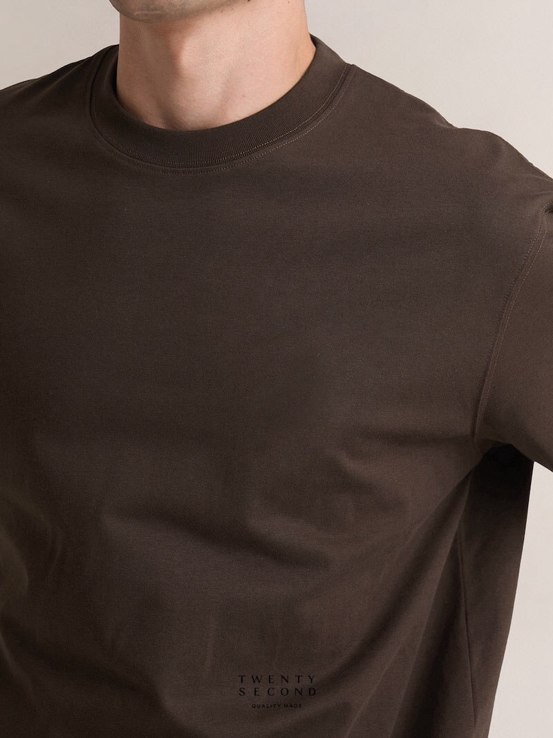 ESSENTIAL TEE - BROWN