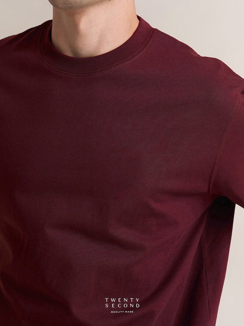 ESSENTIAL  TEE - MAR00N