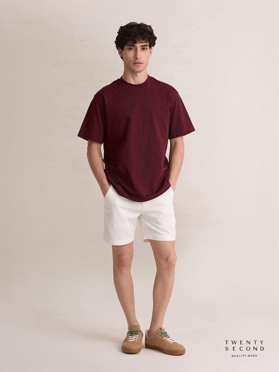 ESSENTIAL  TEE - MAR00N