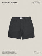 CITY CHINO SHORTS - DARK GREY