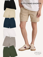 CITY CHINO SHORTS - BROWN