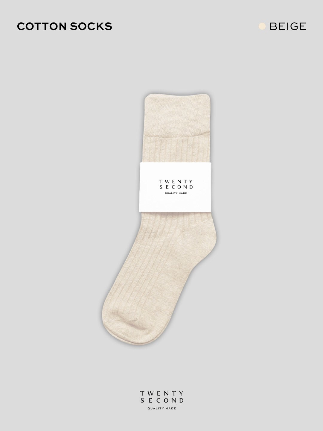MID CALF COTTON SOCKS