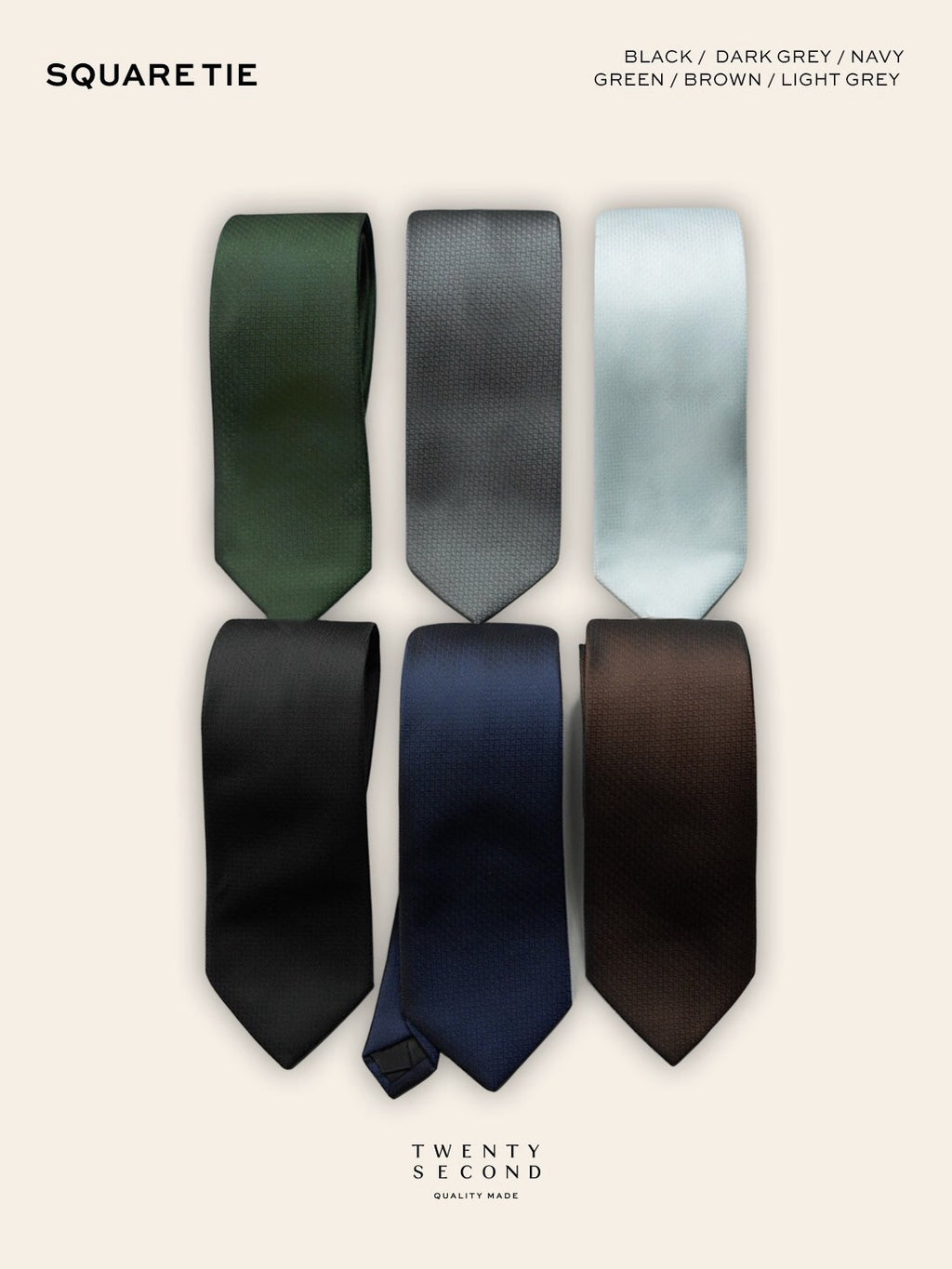 TIE SQUARE NECKTIE