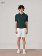 เสื้อโปโลถัก RIVIERA - สีเขียว