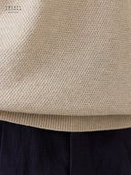 เสื้อโปโลถัก RIVIERA - สีโอ๊ตมีล