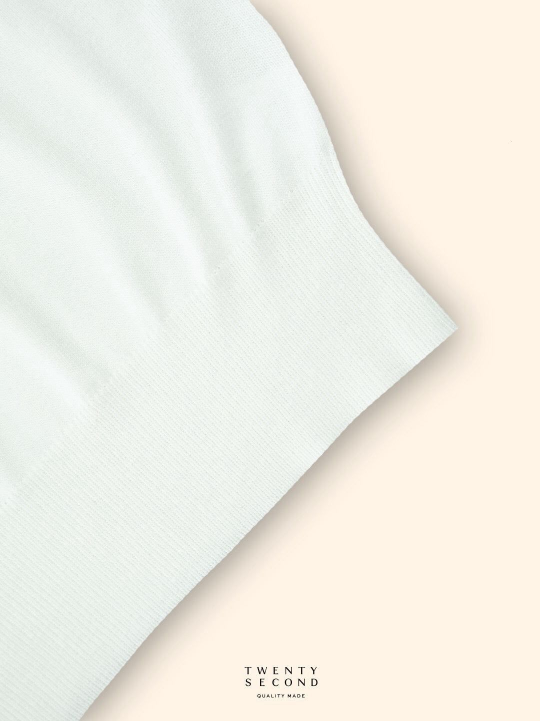 MILO WOOL KNIT TEE - WHITE