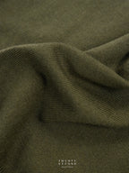 MILO WOOL KNIT TEE - OLIVE
