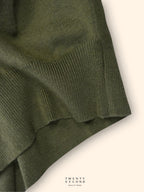MILO WOOL KNIT TEE - OLIVE