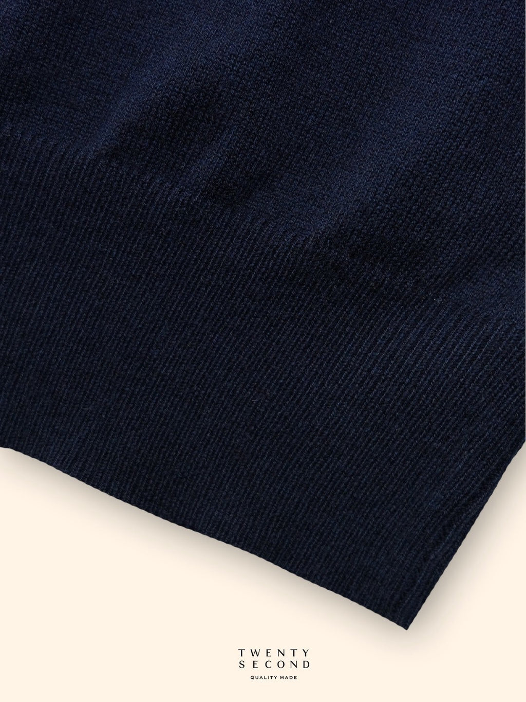 MILO WOOL KNIT POLO - NAVY