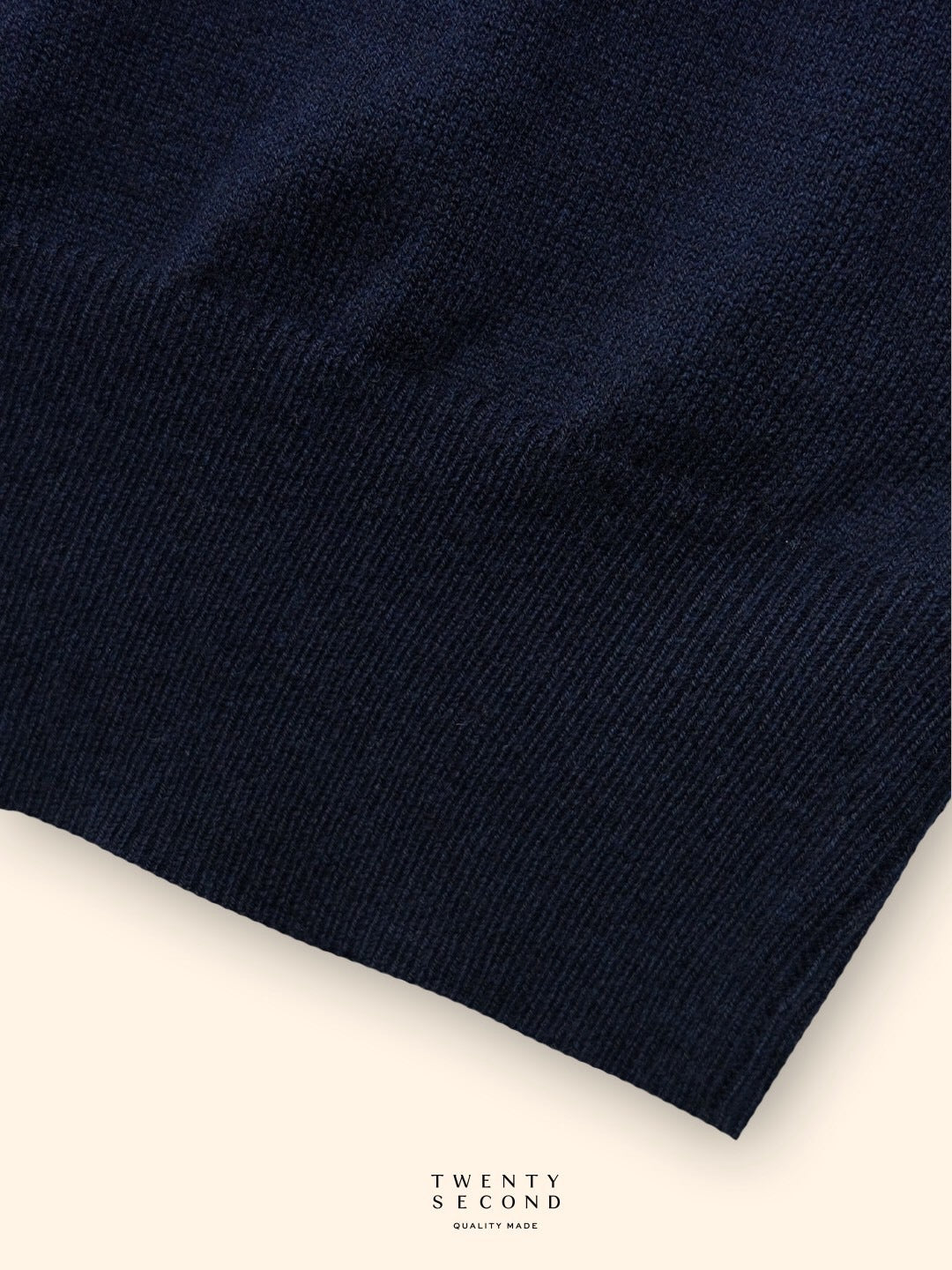 MILO WOOL KNIT POLO - NAVY