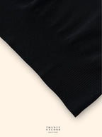 MILO WOOL KNIT TEE - BLACK