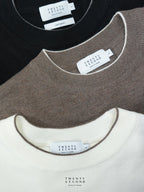 MILO WOOL KNIT TEE - BLACK