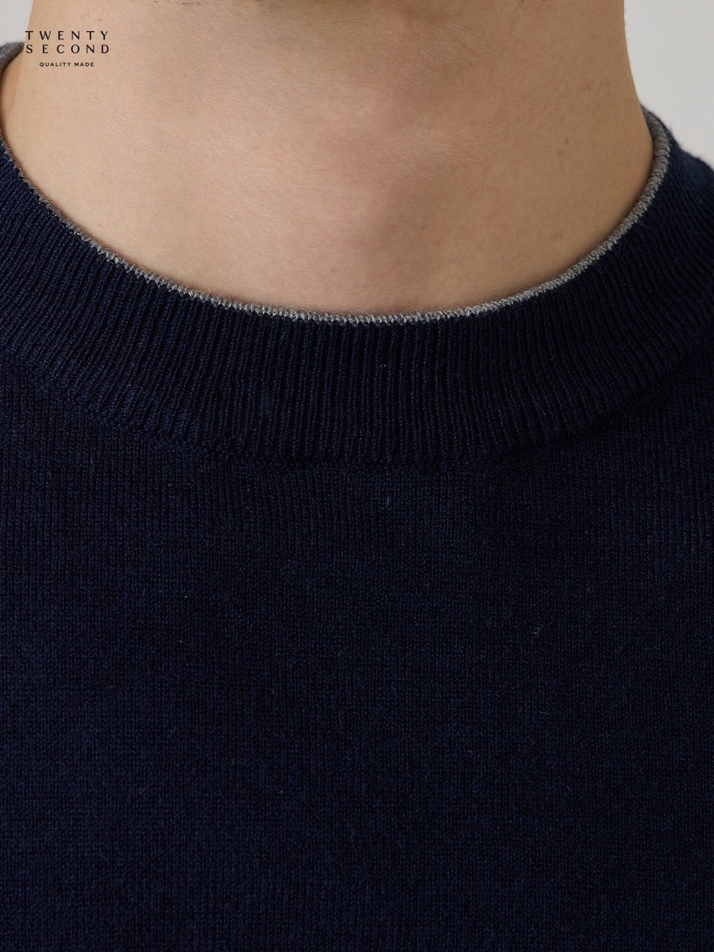 MILO WOOL KNIT POLO - NAVY