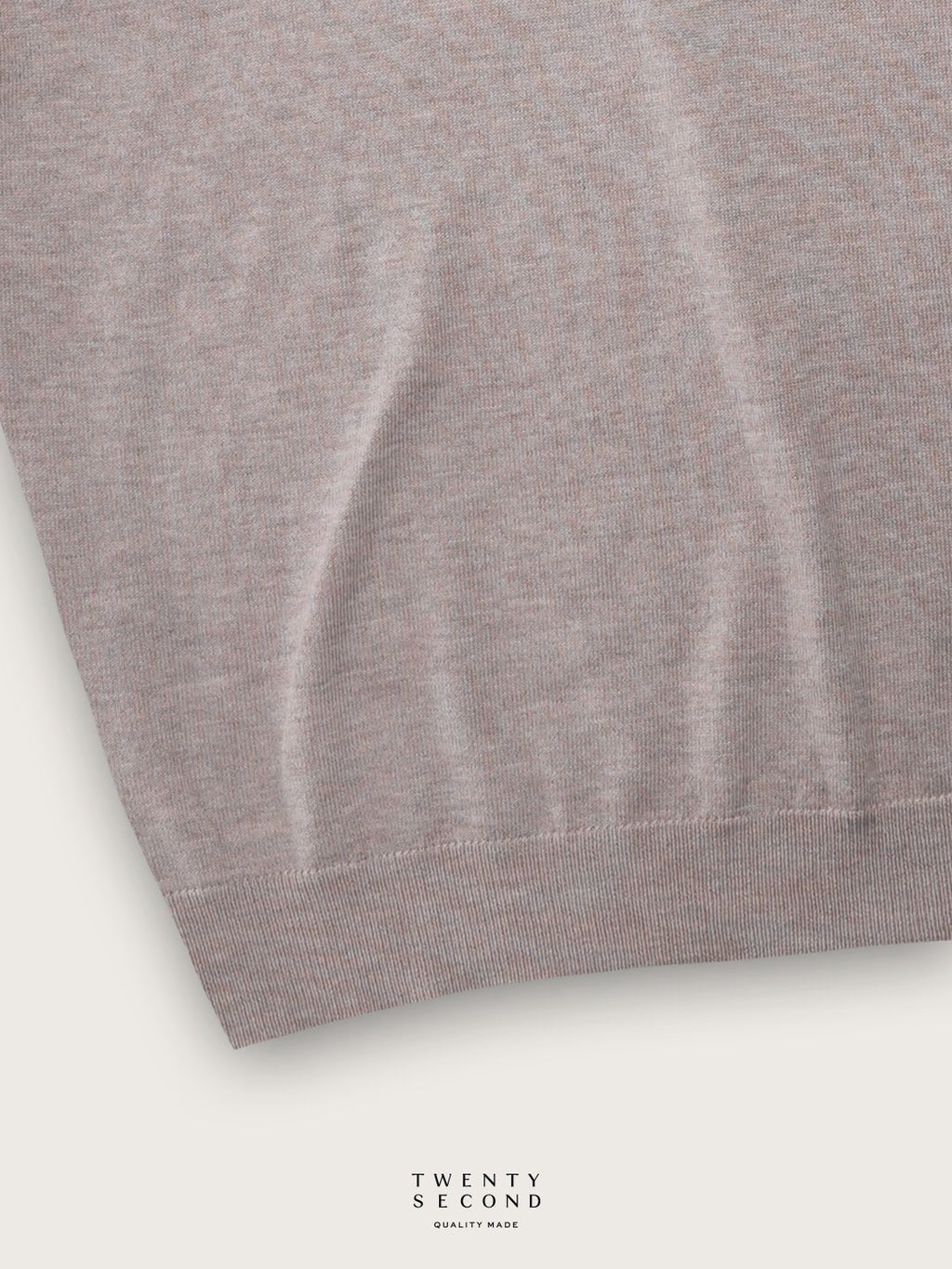 THEO WOOL KNIT POLO - OATMEAL