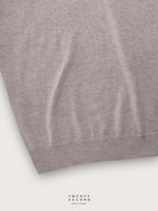 THEO WOOL KNIT POLO - OATMEAL