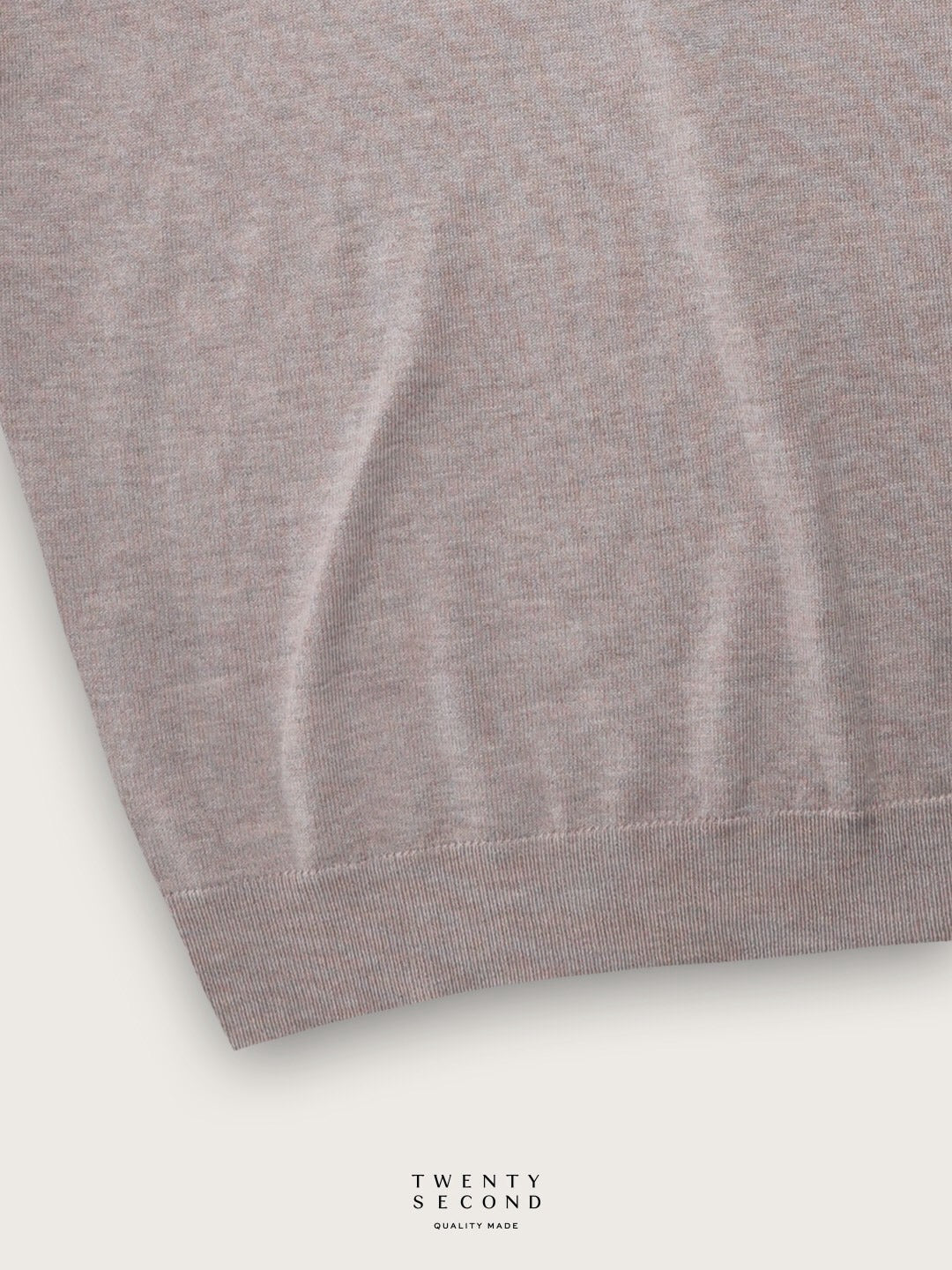 THEO WOOL KNIT POLO - OATMEAL