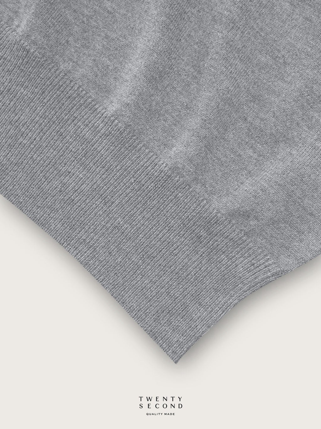 THEO WOOL KNIT POLO - GREY