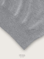 THEO WOOL KNIT POLO - GREY