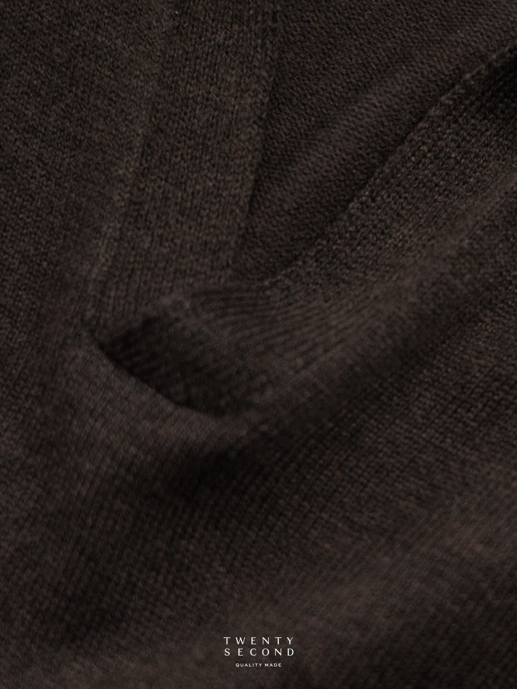 THEO WOOL KNIT POLO - BROWN