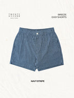 BREEZE EASY SHORTS - NAVY STRIPE