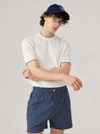 BREEZE EASY SHORTS - NAVY STRIPE
