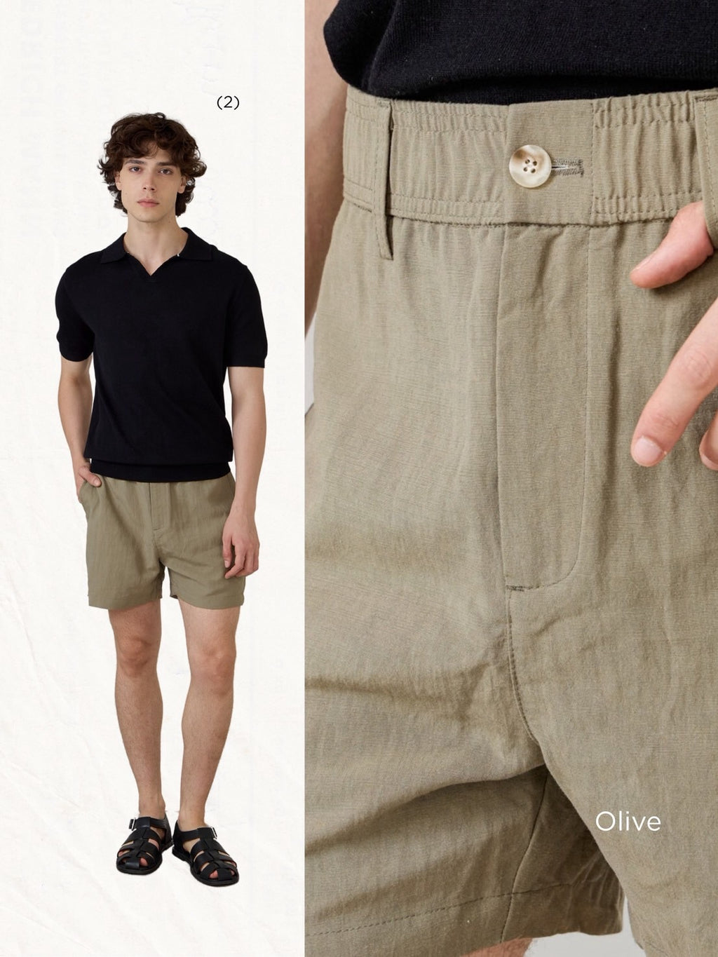 BREEZE EASY SHORTS - OLIVE