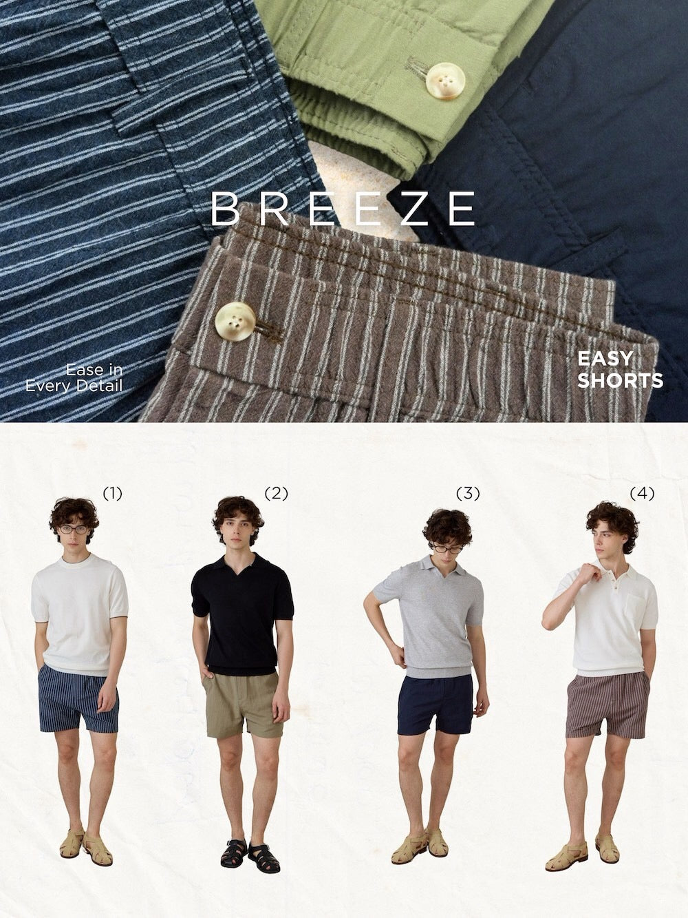 BREEZE EASY SHORTS - NAVY