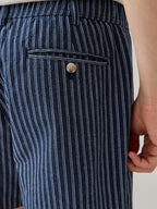 BREEZE EASY SHORTS - NAVY STRIPE